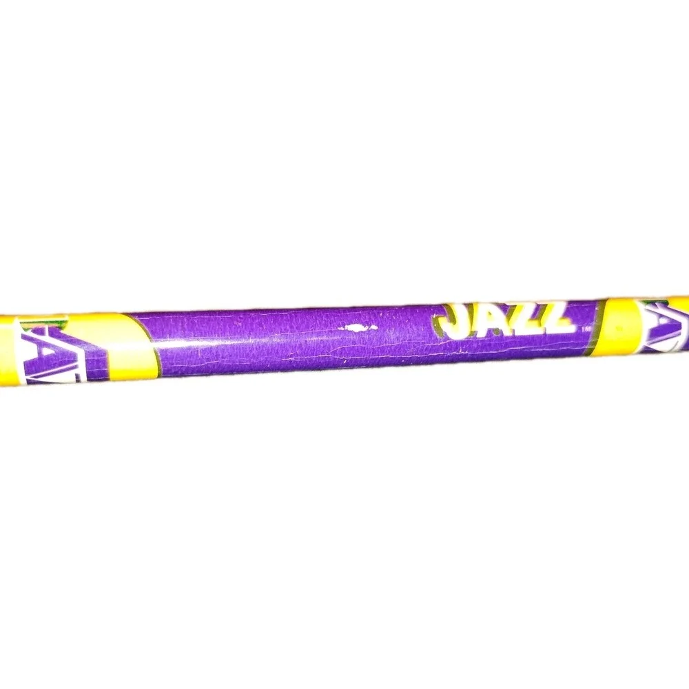 Vtg Utah Jazz Wooden Pencil NBA Basketball‎ Pentec purple yellow very rare NEW